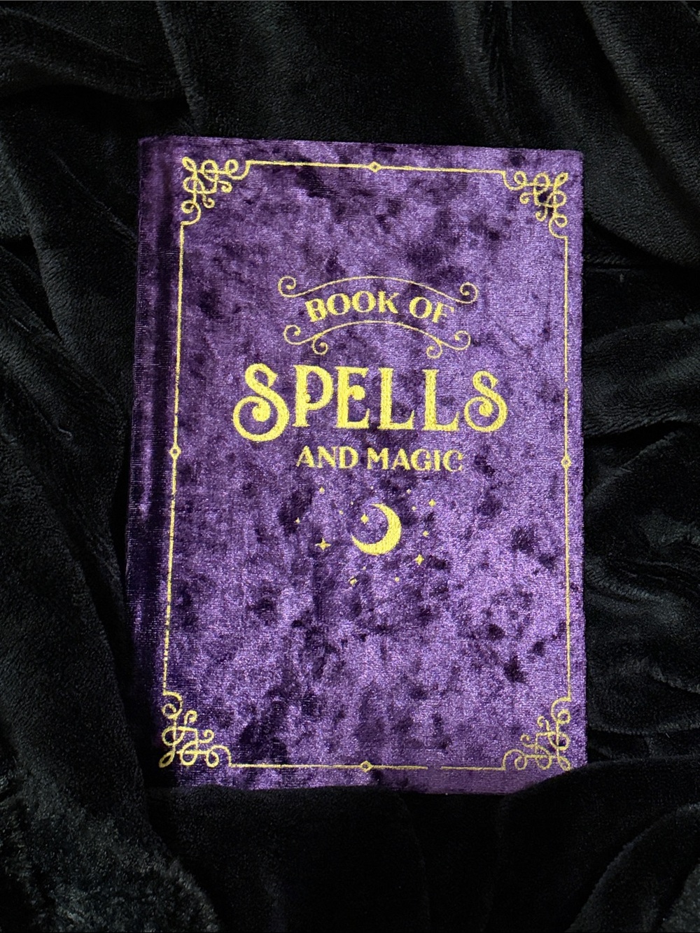 Purple Velvet 'Book of Spells and Magic' Journal NWT